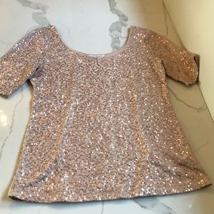 Banana republic sequin top